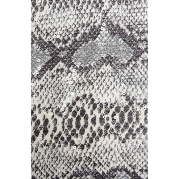 🎁ENDLESS ROSE Snakeskin Cropped Sequin Cami Top - Picture 8 of 9